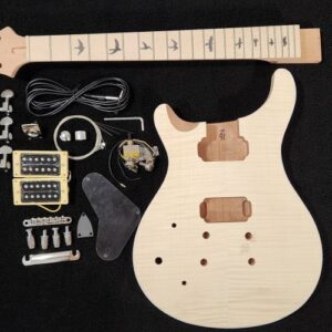 PR Style Electric Guitar w/Maple Fretboard DIY Kit by Budreau Guitars (Lefthand)